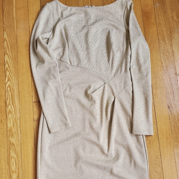 Lauren Ralph Lauren Dresses & Skirts - Ralph Lauren champagne gold stretch cocktail dress